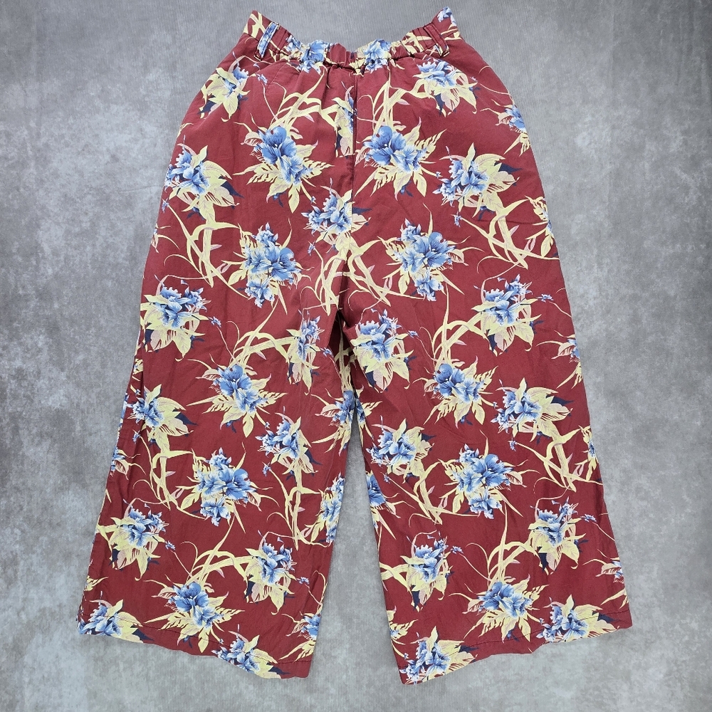 Moussy Red Floral Print Wide-Leg Pants - Picture 11 of 11